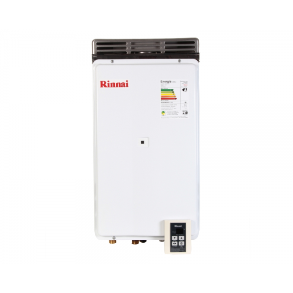 Aquecedor Rinnai Digital a Gás 35,5 Litros REU 2802 FEC com coletor para uso externo
